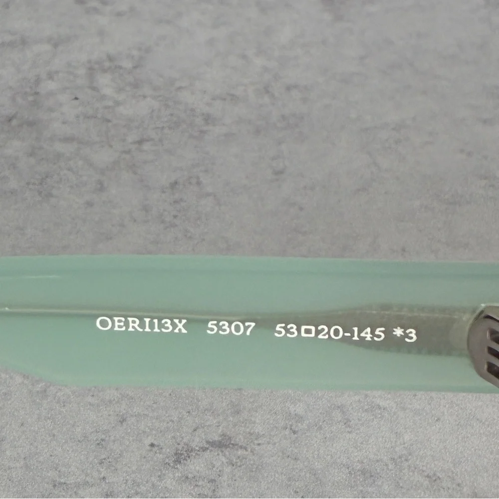 Off-White Valdez Sunglasses Sage Green Dark Grey Lens OERI13X 5307 NWT
